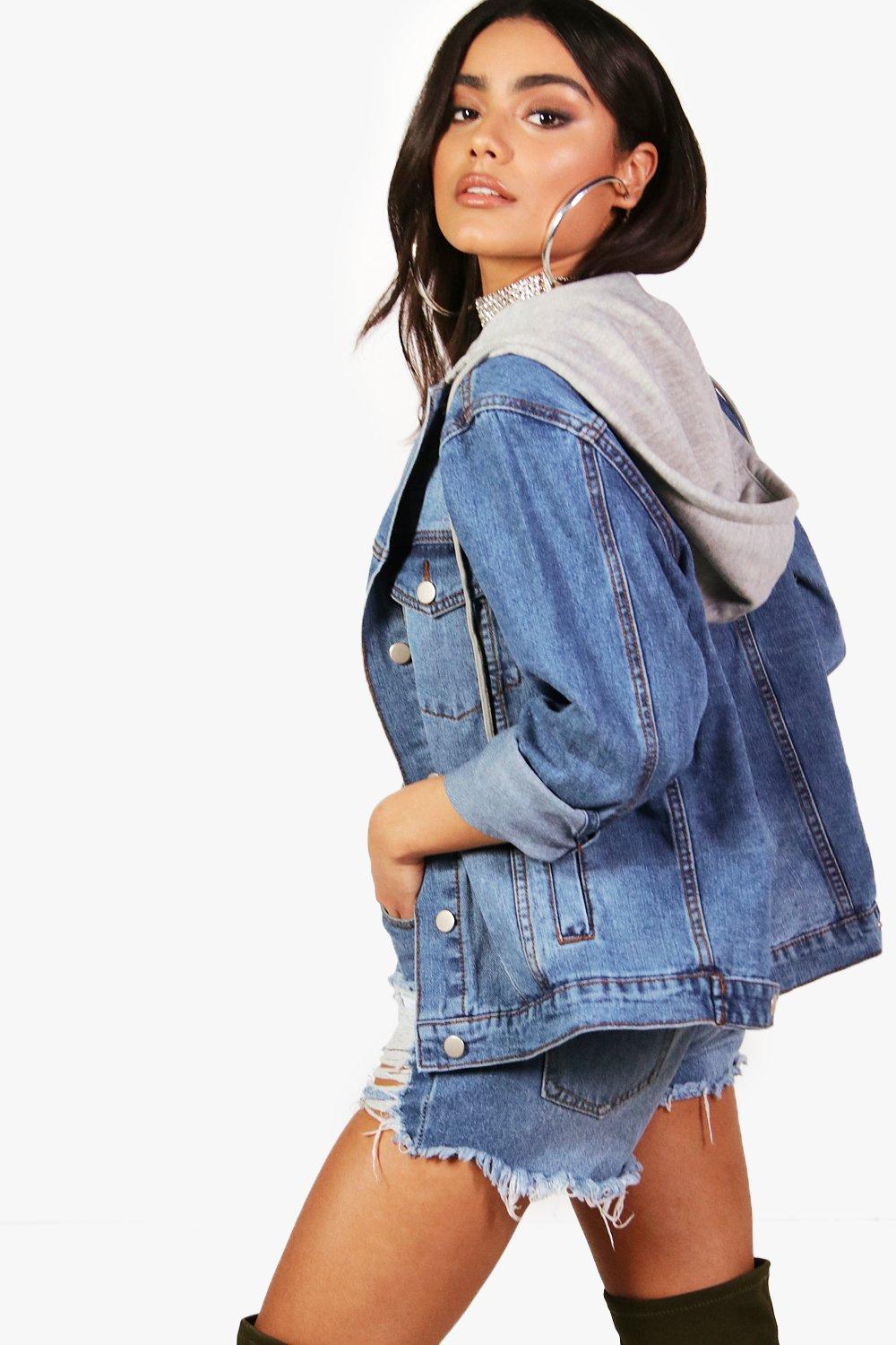 Giubbotto jeans oversize sale